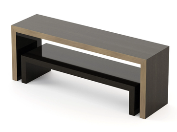 BRIDGE - Rectangular wood veneer console table by Stylish Club - view 3